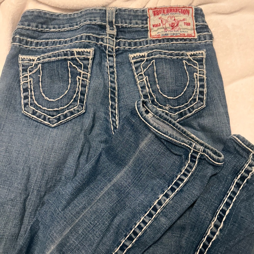 True Religion Women's Classic Blue Boot Cut Jeans